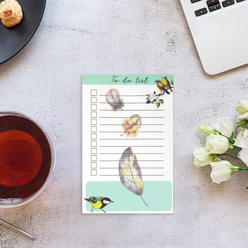 Fumete 4 Pack Bird Lover Gifts for Women - Sticky Notes Bird to Do List, 200 Sheets Christmas Cardinal Gifts for Women