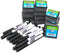 Flipside Products 12 Student Erasers and 12 Black Dry Erase Markers, Class Pack for Classroom