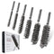 6PCS 304 Stainless Steel Bore Brush, Twisted Wire Drill Brush, 1/4 Inch Hex Shank S2 Steel Handle for Plumbing Tools