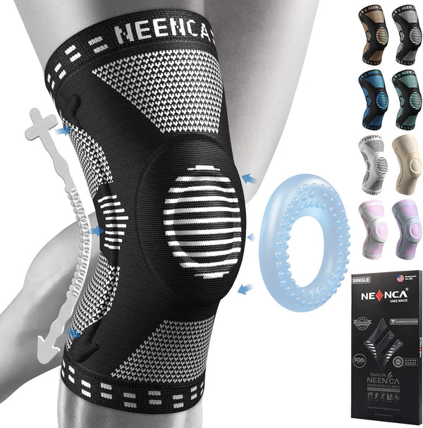 NEENCA Professional Knee Brace for Pain Relief, Medical Knee Support with Patella