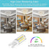 G9 Bulb T4 Bulbs 5000K 4W (40W G9 120V 360Beam Not-Dimmable 6 Pack winshine LED Chandelier Light Daylight, Halogen