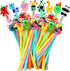 SANNIX 50 Pieces Cartoon Cute Gel Pens, Assorted Black Ink Pens for Kids & Students Gift Supplies