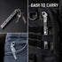 Titanium EDC Pry Bar,Pocket Multitool Mini Prybar,Keychain Crowbar Tool with Pocket Clip,Bottle Opener,Nail Puller,Hex