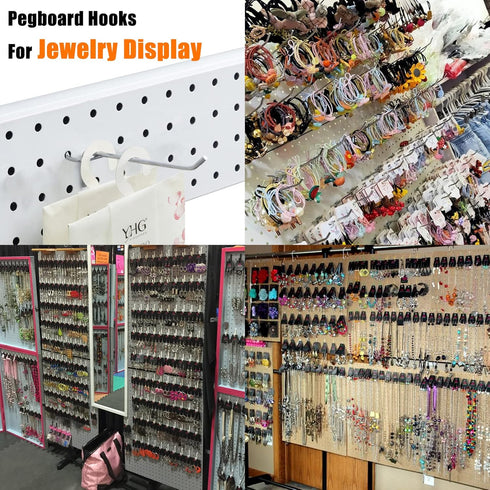 25 Pack Pegboard Hooks Accessories, 4 Inch Organizer Kit for Garage Tool Storage