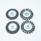 4 Inch Twist Knotted Wire Wheel Brush Set for Angle Grinder with 5/8 Inch-11 Threaded Arbor - Heavy-Duty Conditioning