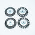 4 Inch Twist Knotted Wire Wheel Brush Set for Angle Grinder with 5/8 Inch-11 Threaded Arbor - Heavy-Duty Conditioning