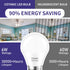 Bulb 5000K A15 Bulb,E26 Bulb, 6W 60W Equivalent,600lm,Non-Dimmable,6 Pack Cotanic Ceiling Fan Light Daylight LED Medium