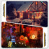 JAHEKS 30-Pack Bulbs, S14 Bulbs Bulbs, 1W E26 Orange Purple String Light LED Replacement for Outdoor String Lights