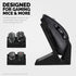 BRAINWAVZ Desktop Dual PC Mouse Stand Holder - Suitable for Gaming & Office Mice, Organize Your Work Space