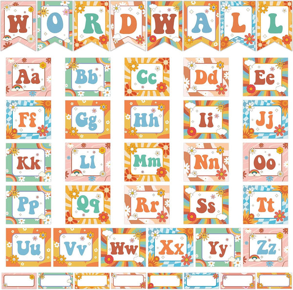 gisgfim Word Wall Classroom Bulletin Board Set, Alphabet Letters for Wall Decoration in Preschool Primary School