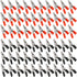 Glarks 60Pcs 53MM Insulated Alligator Clip Clamp Assortment Kit - Red Black Electrical Test Clamps for Testing