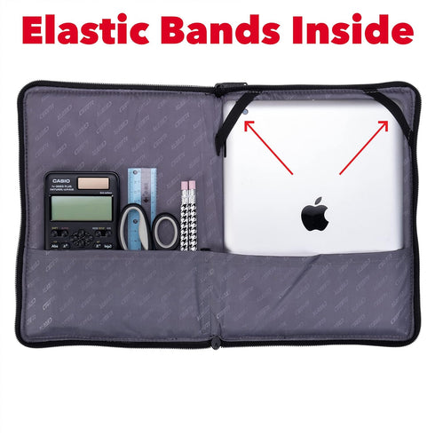 Case It Tablet Binder Accessory, Padded Tablet with 3 Steel Grommets, Fits Any Standard 3 Ring Binder, Blue