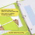 BAZIC 3 Ring Binder 1/2" Economy View Organizer - Lime Green, Round Ring, Holds 100 Sheets, 1-Count for School Office