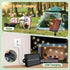 ST38 Bulbs, (25FT) Solar String Lights Outdoor Waterproof with Remote & Timer, LED Shatterproof USB & Solar Powered