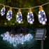Solar Outdoor String Lights 24Ft Vintage Hemp Rope Solar Lights with 20