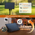 BYIZO 50FT 20 Bulbs IP65 Solar Outdoor String Lights, Waterproof Patio Lights with Solar & USB-C Dual Charging, Remote