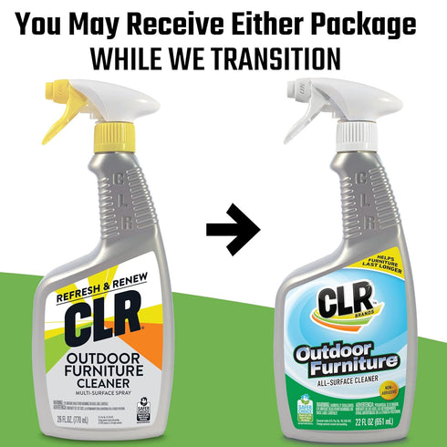 CLR Outdoor Furniture Cleaner, Cleans and Protects Outdoor Surfaces - Works on Fabric, Wood, Wicker, PVC, Plastic and More (26 oz)