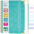 Spiral Notebook, 365 Page Hardcover College Ruled, 8.5" x 11", Large Leather Journal for Men Women, Teal