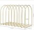 MyGift Large Brass Metal Wire Document Holder, 8-Slots File Folder Organizer Rack with Arch Design