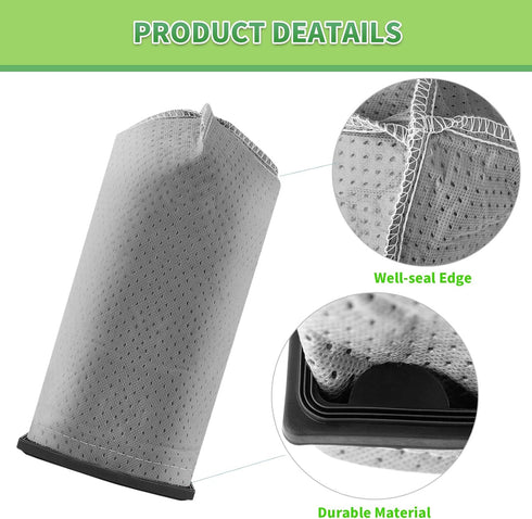 4 Pack Hoover Cloth Bags Replacement for Hoover Porta Power Swingette S1015 S1029, Replace Part 43662023