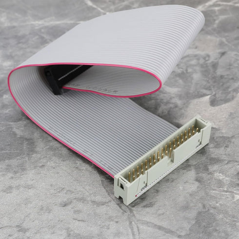 2Pcs 34 Pins IDC Extension Cable Male to Female Jumper Connector 2.54mm Pitch Double Row Flat Ribbon Cable