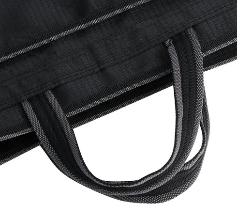 Portable Zippered Document Bag, Waterproof Briefcase with Handle, B4 File Folder Organizer, Oxford Notary Bag