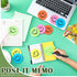 Gersoniel 10 Packs 3" Smile Sticky Notes, Round Smile Face Self Stick Note Pads, 30 Sheets Each for Office