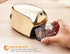 Bostitch Office QuietSharp Executive Heavy Duty Electric Pencil Sharpener, Gold Chrome, Colored-Pencil Compatible