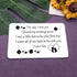 Vadaka to My Man Gift, Metal Wallet Insert Card, Anniversary Card for Boyfriend, Husband