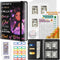Money Saving Binder with 100 Envelopes, Cash Envelopes Budget Binder & 3 Budgeting Planner Trackers, A5 PU Leather Anime
