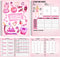 Food and Fitness Journal for Women, Weight Loss Tracker Planner, Workout Diary, 138 Pages, 8.5 x 11 with Calorie Counter