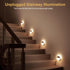 YUNLEX 4 Pack 2.6" Dimmable 3 Stair Lights Indoor, Small Stick on Lights, Motion Sensor Night Light, Light Modes
