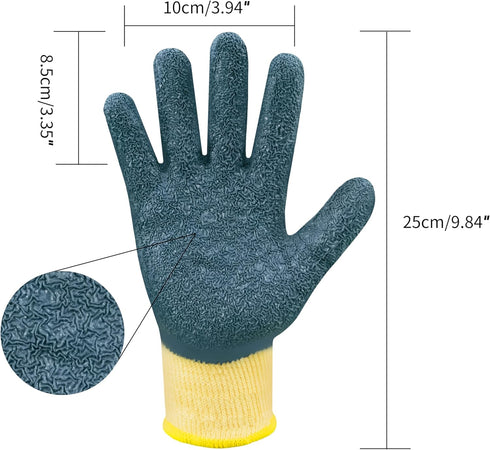 Electrical Insulated Gloves, 400V High Voltage Resistance Electrician Safety Gloves, Rubber Non-Slip