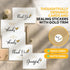 Set 30 Pack, 6 4 Bulk Thank You Cards with Envelopes and Stickers - x in Blank Simple Thank You Notes - Minimalist Box