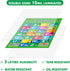 SpriteGru Educational Posters for Toddlers, Alphabet and Numbers 1-100, 2 Laminated, 16x12 inch