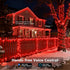 66FT 200 Dimmable Brizled Smart Red Valentines Lights, LED Color Changing Christmas String Lights App & Voice Control