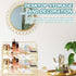 Yeaqee 4 Tier Stackable Paper Tray, Gold Desk Organizer Rack, Metal Letter File Organizer, Horizontal Holder for Office