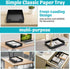 Letter Tray Desk Organizer, Heavy-Duty Plastic Paper Tray, Sturdy Single-Tier Stackable File Storage (1, Black)