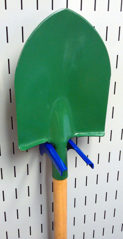 Wall Control 2in Slotted Metal Pegboard Hook, Blue, Heavy Duty for Garage Tool Storage