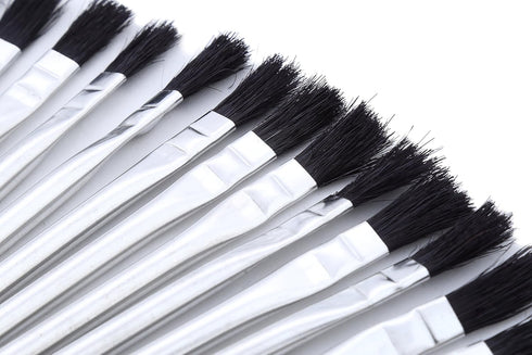 Acid/Flux Brush, Tin Ferrule, Soft Plastic Hair, 4.5 Inch Length, 5/16 Inch Width (Pack of 30 Pieces)