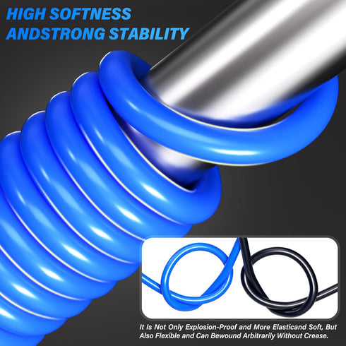 TAILONZ PNEUMATIC Blue 6mm OD 4mm ID Polyurethane PU Air Hose Pipe Tube Kit, 10 Meter