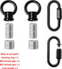 M10/M12 Pack 2 2 Hook Rings for Light Fixture Available of with Link Buckles