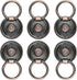 6pcs Red Bronze Cabinet Knobs, Vintage Drop Ring Drawer Pulls with Screws for Kitchen Cupboard, Vanity, Nightstand