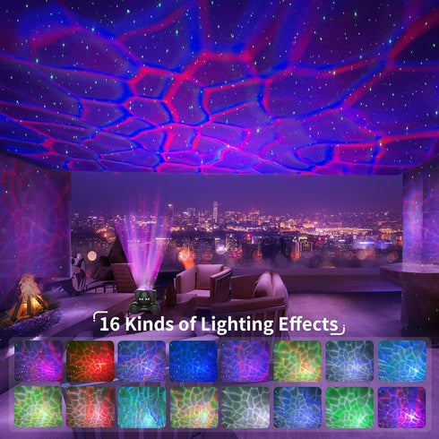 8 ENOKIK Star Projector, Galaxy Projector Built-in Bluetooth Speaker and White Noise, Night Light for Kids Adults