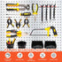 240PCS Pegboard Hooks Assortment Organizer Kit with Pegboard Bins and Cups for Garage Wall Organization
