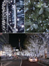 2 Pack 200 8 LED Solar String Lights for Outside, Solar Christmas Lights Outdoor with Lighting Modes, Waterproof Green