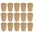 MECCANIXITY 11.1x8.3x15.9mm Tapered Cork, Natural Wooden Leakproof Soft Stoppers for Wine, Beer, Crafts, Pack of 15