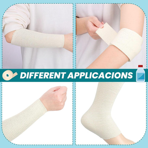 Absorbent(5 Inch 11 Tondiamo Cotton Tubular Stockinette Gauze Roll Tubular Arm Stocking Elastic Leg Stockinette Tubing