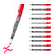 Markal 96962 Paint-Riter+ Liquid Paint Marker, Oily Surface, Bold Mark Size 1.8", Red, 12-Pack