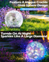 30 LED Cracked Glass Globe Solar Ball Lights, Waterproof Outdoor Ground Lights for Yard and Patio (2 Pack)